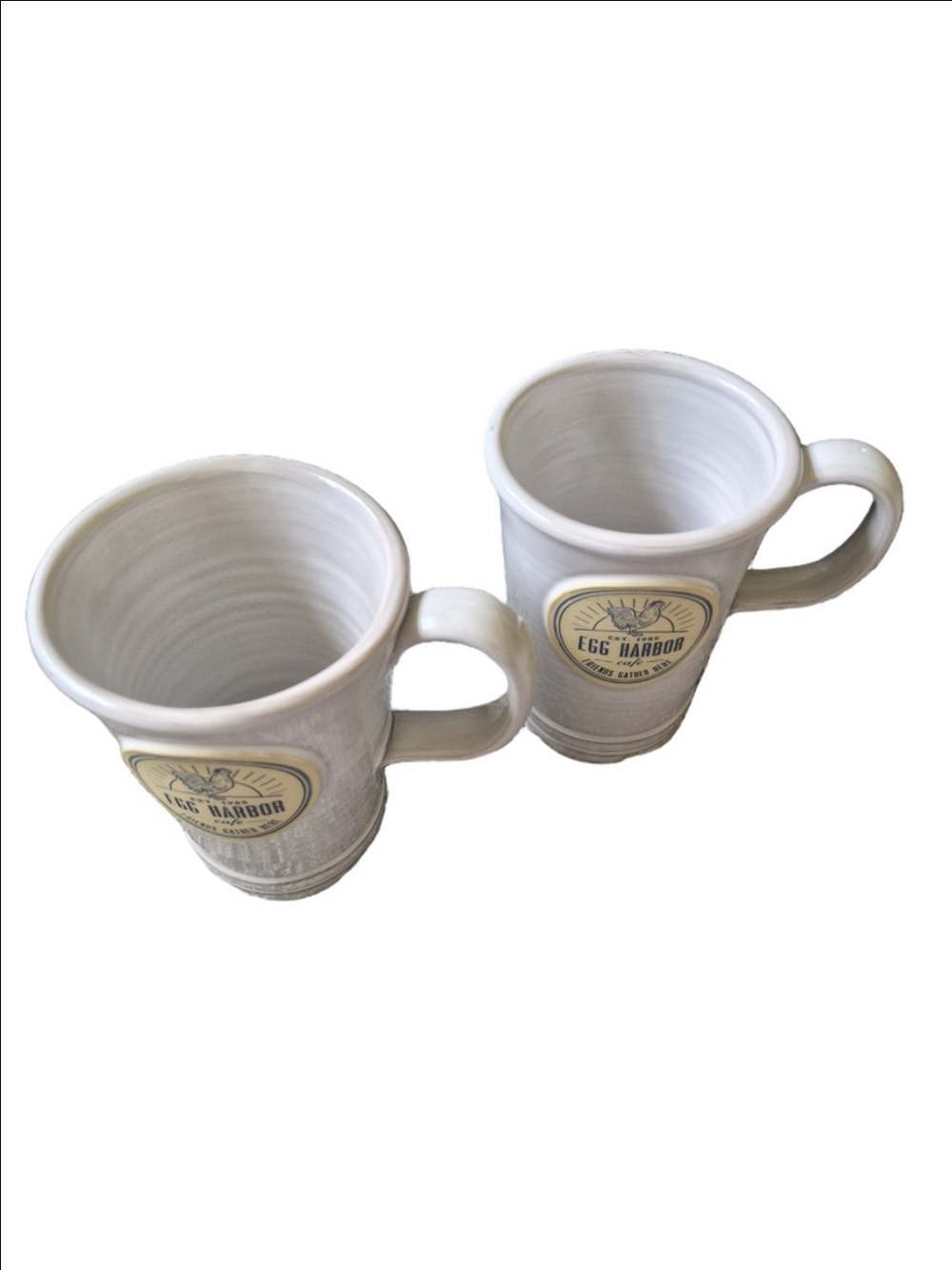 Gray Deneen Pottery 12 Oz Ceramic Coffee Mug - Twin Pack.
